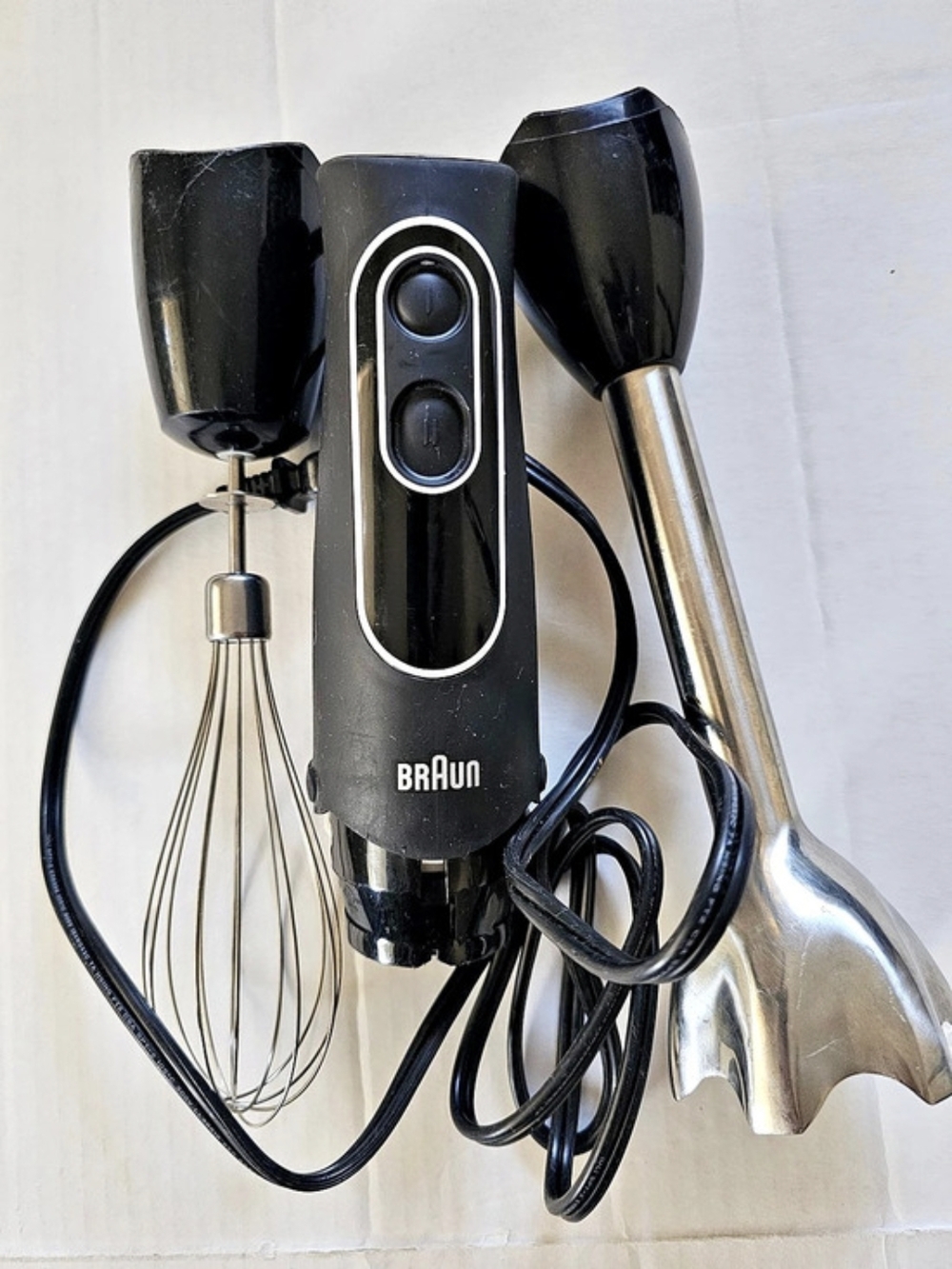 Braun MultiQuick 5 Hand Blender, w/Beaker and Whisk, 350W, Dual Speed